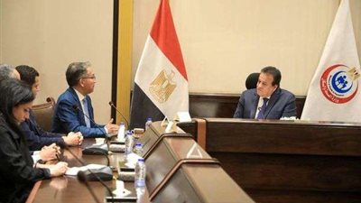 وزير الصحة يستقبل مؤسس الجمعية العالمية لزراعة كبد الأطفال