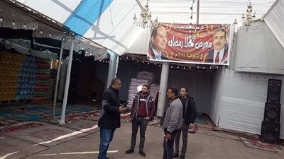 رئيس أشمون يتفقد أعمال التجهيزات النهائية لـ معرض أهلا رمضان (صور)