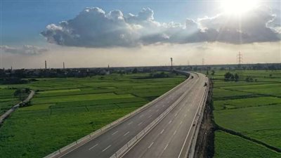 النقل تنشر صور من محور «الزقازيق - السنبلاوين»