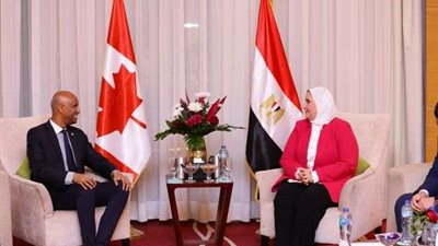 وزيرة التضامن تستقبل وزير التنمية الكندي وتستعرض جهود مصر لدعم أهالي غزة