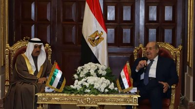 عبدالوهاب عبدالرازق يستقبل رئيس المجلس الوطني الاتحادي  بدولة الإمارات العربية مقر المجلس