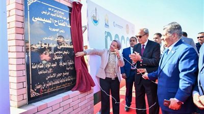وزيرة البيئة ومحافظ القليوبية يضعان حجر أساس مدينة مُعالجة المخلفات بالعاشر من رمضان
