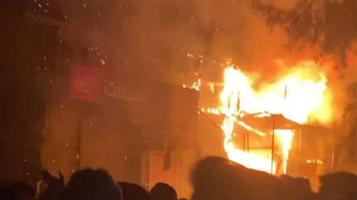 بسبب ماس كهربائي.. نشب حريق بحوش بسوهاج