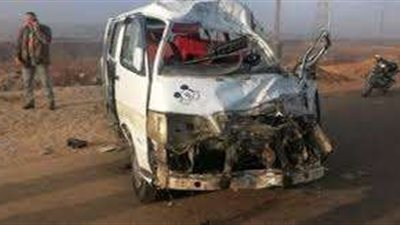 بالاسماء|إصابة 10 أشخاص في حادث انقلاب ميكروباص ببني سويف