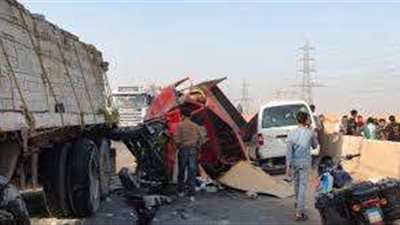 إصابة 25 شخصًا في حادث مروري بطريق الإسكندرية الزراعي