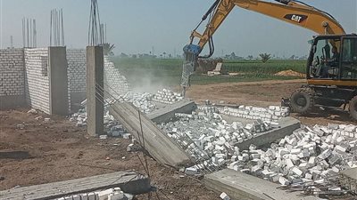 إزالة 47 حالة تعدي على أراضي أملاك دولة بأسيوط ضمن المرحلة الثانية من الموجة 22