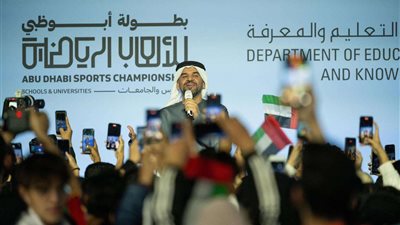 حسين الجسمي يدعم أبطال أبوظبي للألعاب الرياضية للمدارس والجامعات