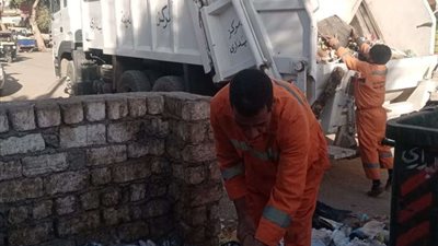 رفع 480 طن قمامة وتسوية وتمهيد طرق بأسيوط