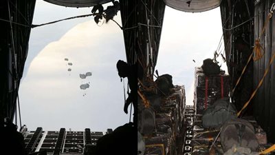 القوات المسلحة: مصر تشارك في تحالف دولي لإسقاط المساعدات الإنسانية