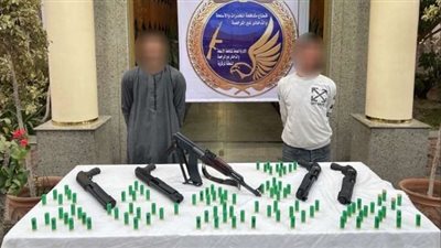 حبس شخصين للإتجار في الأسلحة والذخائر غير المرخصة بالقليوبية