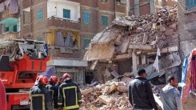 ارتفاع حصيلة ضحايا عقار الورديان المنهار بالإسكندرية لـ3 وفيات و3 مصابين