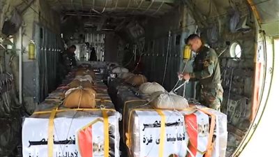 المتحدث العسكري: مصر تواصل إسقاط المساعدات الإنسانية والمعونات الإغاثية على قطاع غزة