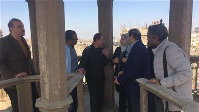 الآثار تتابع العمل فى مشروع ترميم قصر حبيب باشا السكاكيني