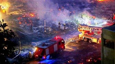 مباحث الجيزة تستمع لأقوال شهود عيان لكشف سبب حريق استوديو الأهرام