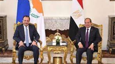 الرئيس السيسي يستقبل نظيرة القبرصي على هامش القمة المصرية الأوروبية