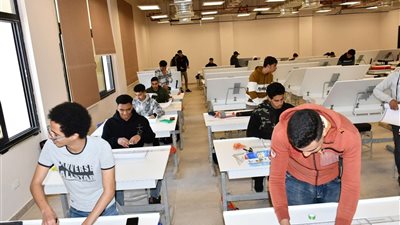انتظام الدراسة بمعملين للحاسب الآلي.. و3 صالات رسم للهندسة جامعة الإسماعيلية الأهلية الجديدة