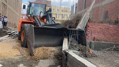 انتهاء المرحلة الثانية من الموجة الــ 22 وتنفيذ إزالة 345 حالة تعدٍ ومتغير مكاني بالمنوفية