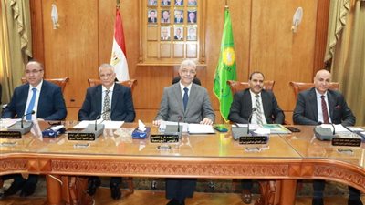 رئيس جامعة المنوفية يرأس جلسة مجلس الجامعة