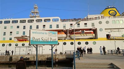 ميناء بورسعيد السياحي يستقبل 364 سائح على متن السفينة السياحية HAMBUR