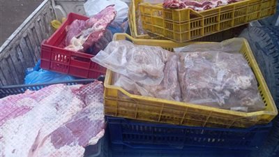 ضبط ما يقرب من 2 طن لحوم ودواجن وأسماك مجهولة المصدر بالمنوفية