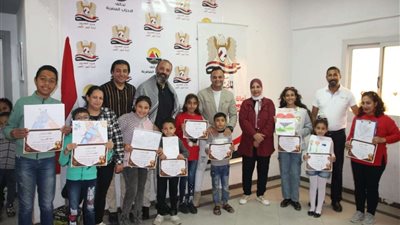 حزب ”المصريين“ ينظم مسابقة الرسم للأطفال والشباب بالبحر الأحمر