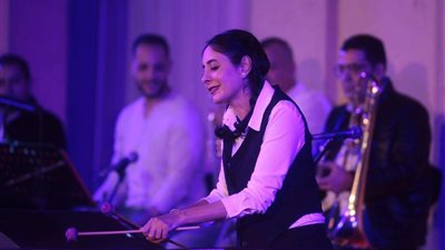نسمة عبد العزيز تبدع بالماريمبا احتفالا بشهر رمضان في الأوبرا