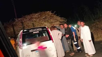 بالأسماء.. مصرع مسن وإصابة نجليه وحفيده في حادث تصادم بقنا