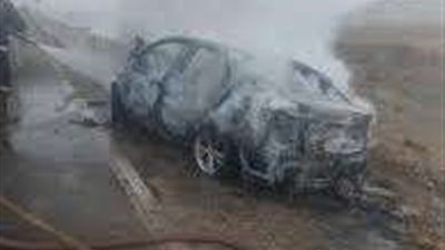 العربية ولعت.. إصابة شخصين في حادث سيارة ملاكي بكرداسة