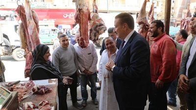 جولات تفقدية على منافذ بيع اللحوم بالمنوفية