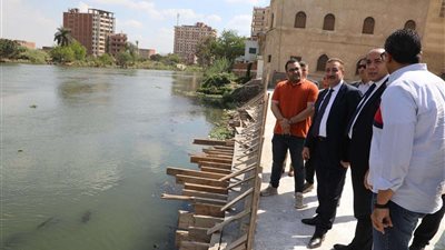محافظ المنوفية يتفقد أعمال التطوير بكورنيش شبين الكوم الجديد وقرية فينسيا السياحية الجديدة