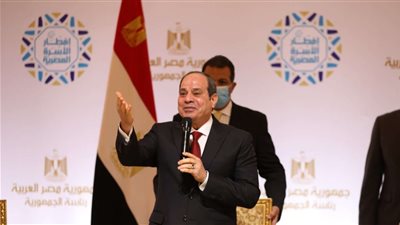 نص كلمة الرئيس السيسي  خلال حفل إفطار الأسرة المصرية