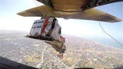 القوات الجوية المصرية تواصل أعمال إسقاط المساعدات على غزة