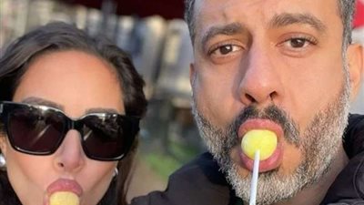 أثناء تناولهم الحلوي.. بسنت شوقي ومحمد فراج بشاركان جمهورهما فرحة عيد الفطر