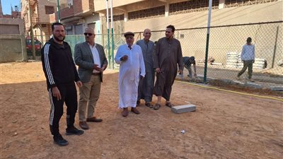 وكيل رياضة القليوبية يتابع انشاء ملعب كفر الجمال الخماسي بقيمة مليون جنية