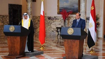 عاهل البحرين: أجدد دعم بلادي لجهود مصر ودورها التاريخي من أجل نشر السلام