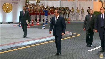 السيسي يصل العاصمة الجديدة لافتتاح البطولة العربية العسكرية للفروسية
