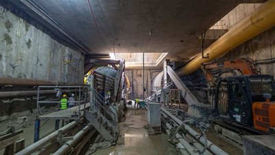 ضمن مشروعاتها العملاقة.. القومية للأنفاق تقترب من نهو آخر أعمال الخط الرابع