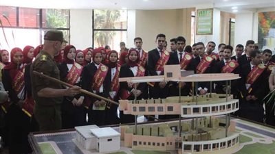 طلاب جامعة المنوفية في ضيافة كلية الدفاع الجوي بالإسكندرية