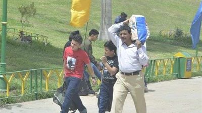 شم النسيم .. إقبال كبير من الأطفال والأسر على الحديقة الدولية