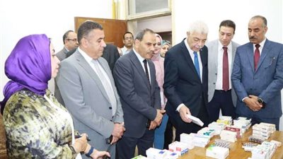 افتتاح مهرجان الاسبوع البيئي الحادي عشر بجامعة المنوفية