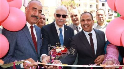 رئيس جامعة المنوفية يتفقد مدرسة الشهيد عبدالرحمن حسن الصديقة للبيئة