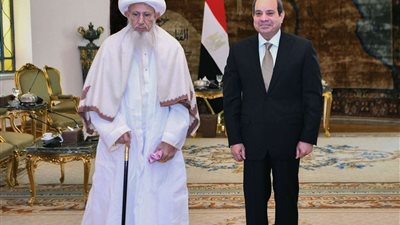 الرئيس السيسي يستقبل سلطان طائفة البهرة بالهند خلال زيارته لمصر