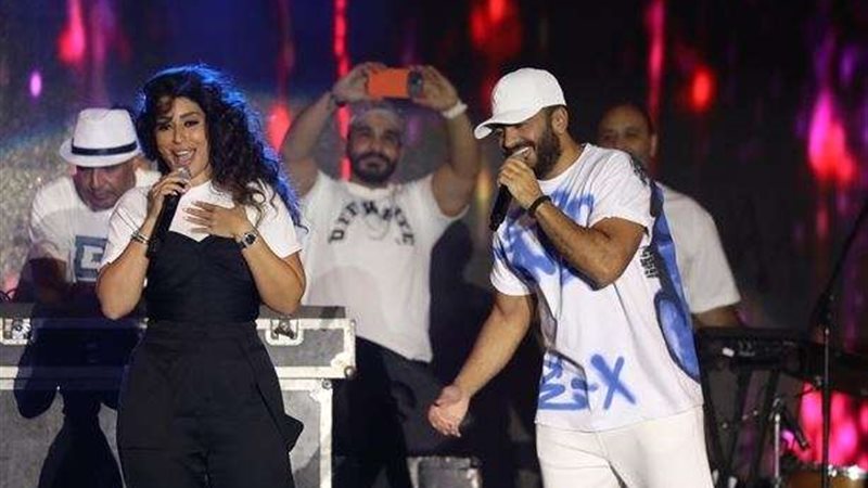 تامر حسني وأيتن عامر
