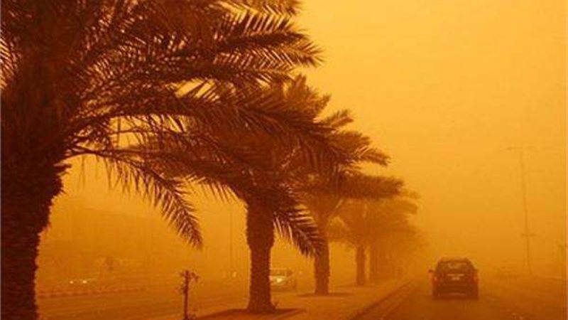 عواصف ترابية قوية