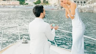 فيديو رومانسي لـ نادين عبدالعزيز تعلن فيه خطوبتها من شريكها الإيطالي