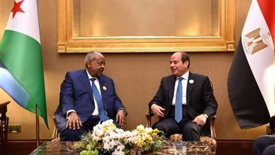الرئيس السيسي يلتقي نظيره الجيبوتي على هامش قمة البحرين