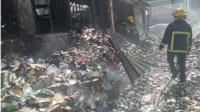 حريق داخل مخزن أدوية بأسيوط