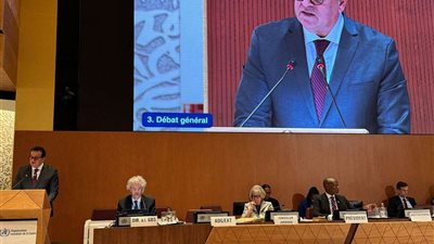 وزير الصحة يشيد بجهود الجمعية العامة لمنظمة الصحة العالمية لتحقيق التغطية الصحية الشاملة