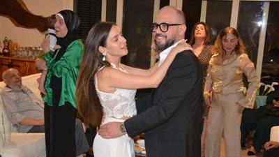 اليوم حفل زفاف جميلة عوض على المونتير أحمد حافظ (صور)