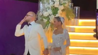 أول صور من حفل زفاف جميلة عوض وأحمد حافظ بقلعة صلاح الدين الأيوبي